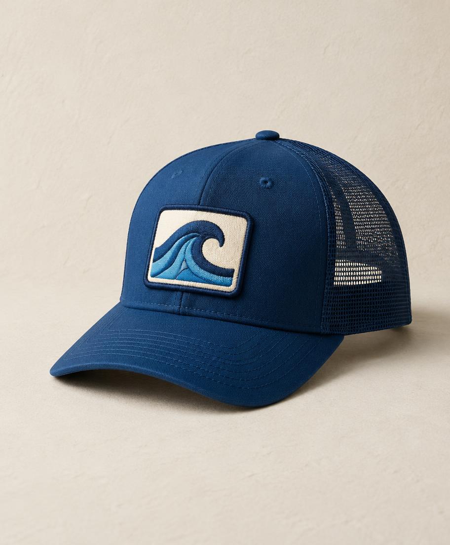 Wave Patch Trucker