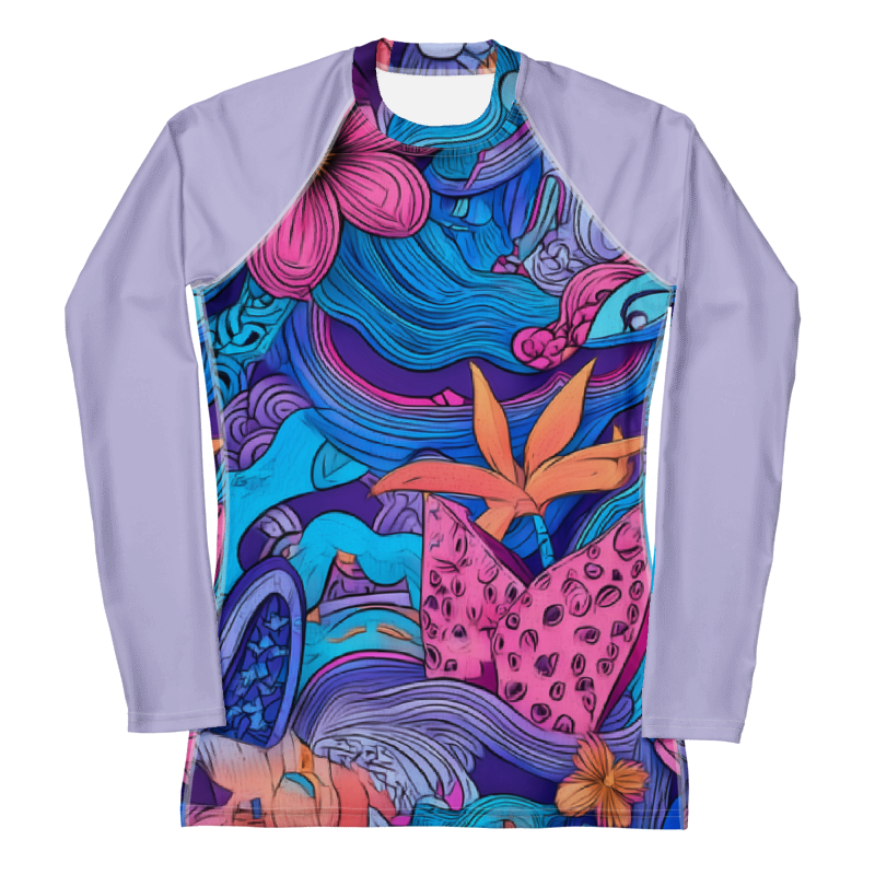 Flowers - Rash Guard Long Sleeve
