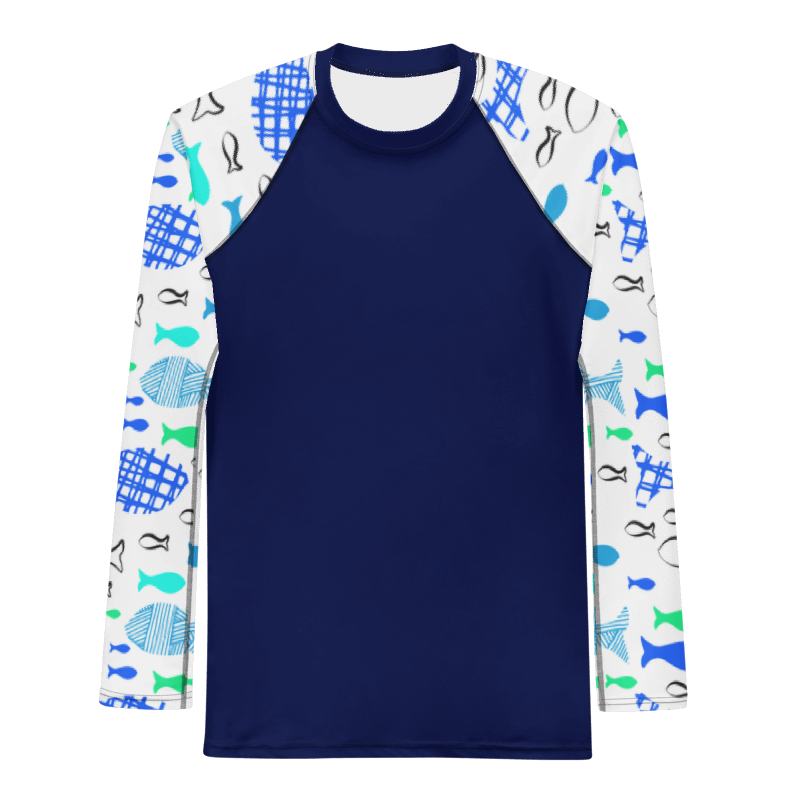 Doodle Fish - Rash Guard Long Sleeve