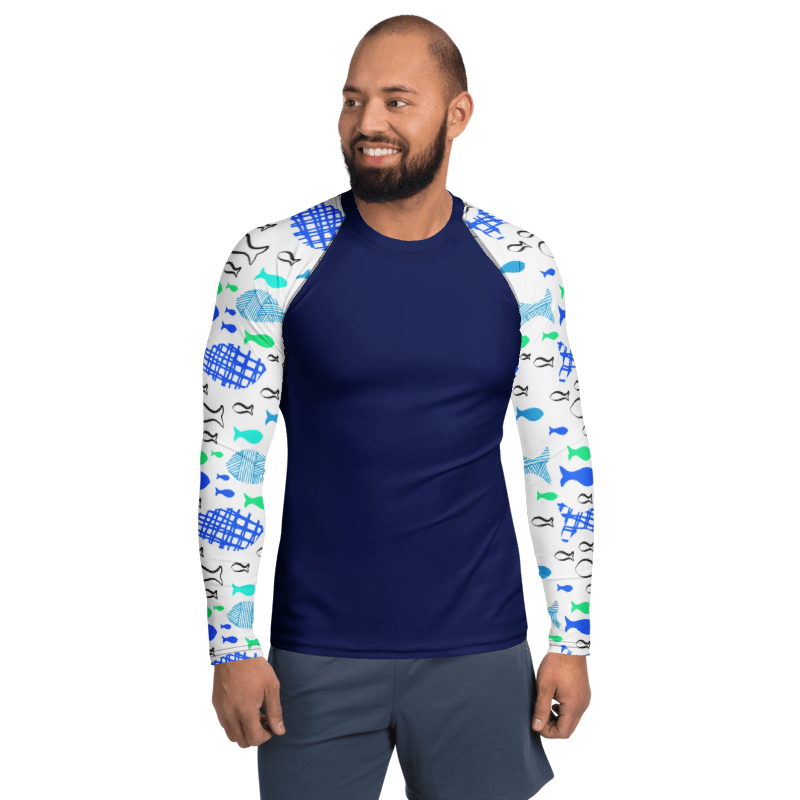Doodle Fish - Rash Guard Long Sleeve