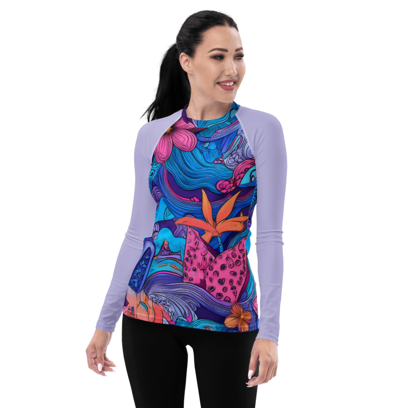 Flowers - Rash Guard Long Sleeve