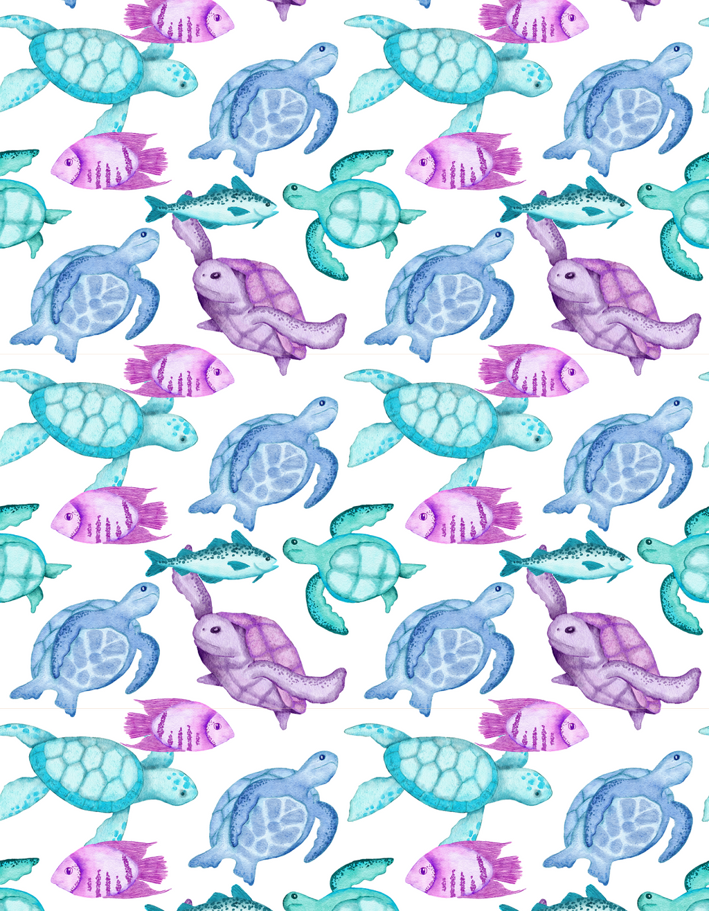 Board Short - Fish & Turtles