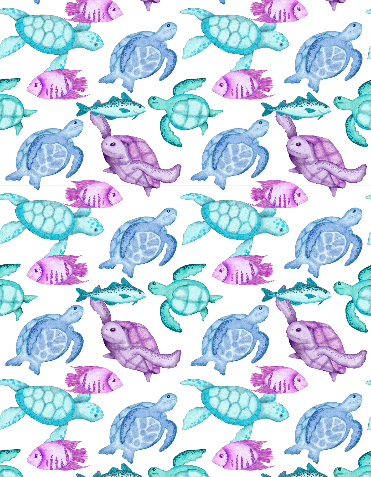Board Short - Fish & Turtles