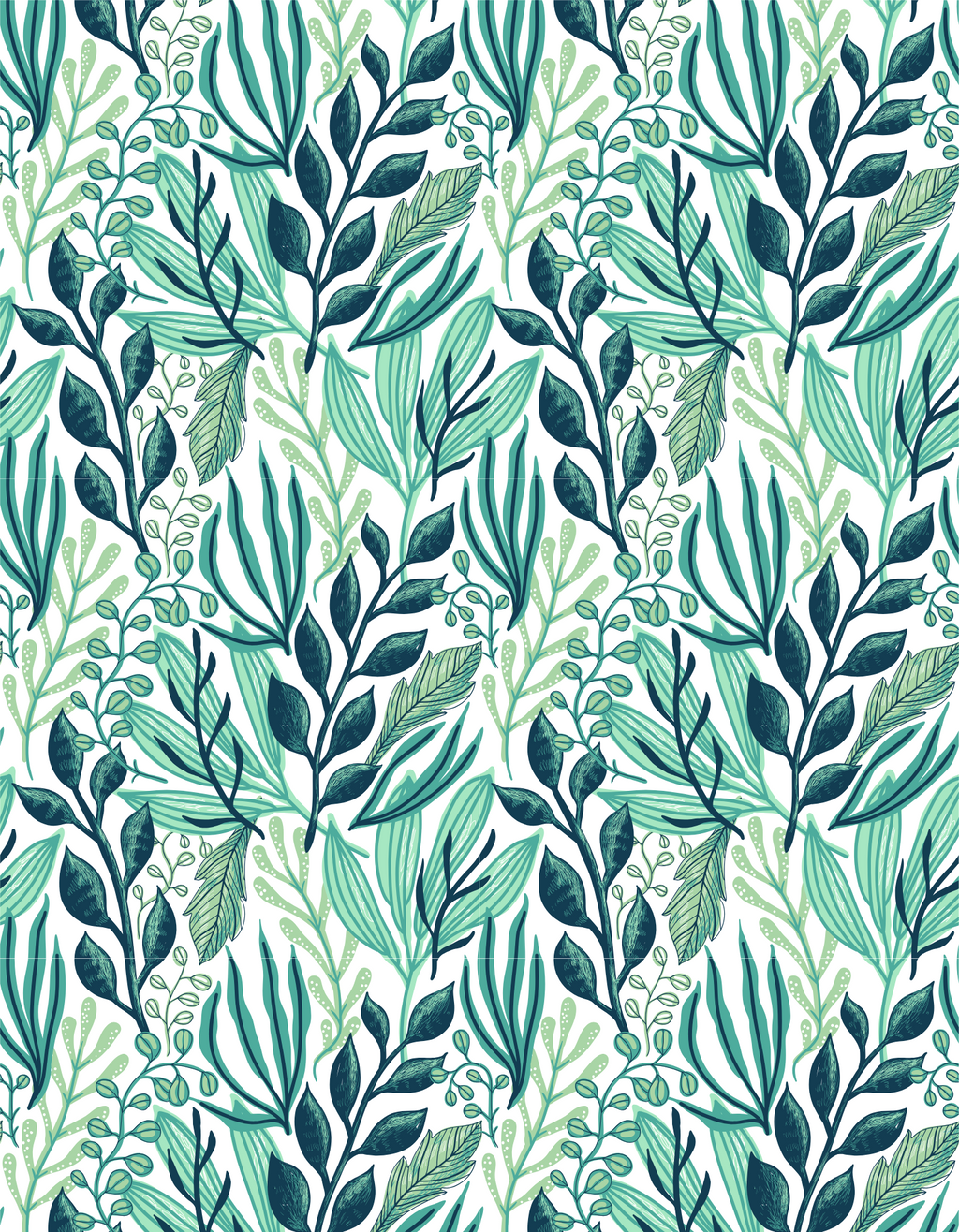 Board Short - Tropical Leaves Harmony
