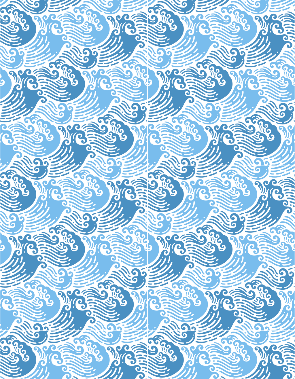 Board Short - Blue Sea Waves