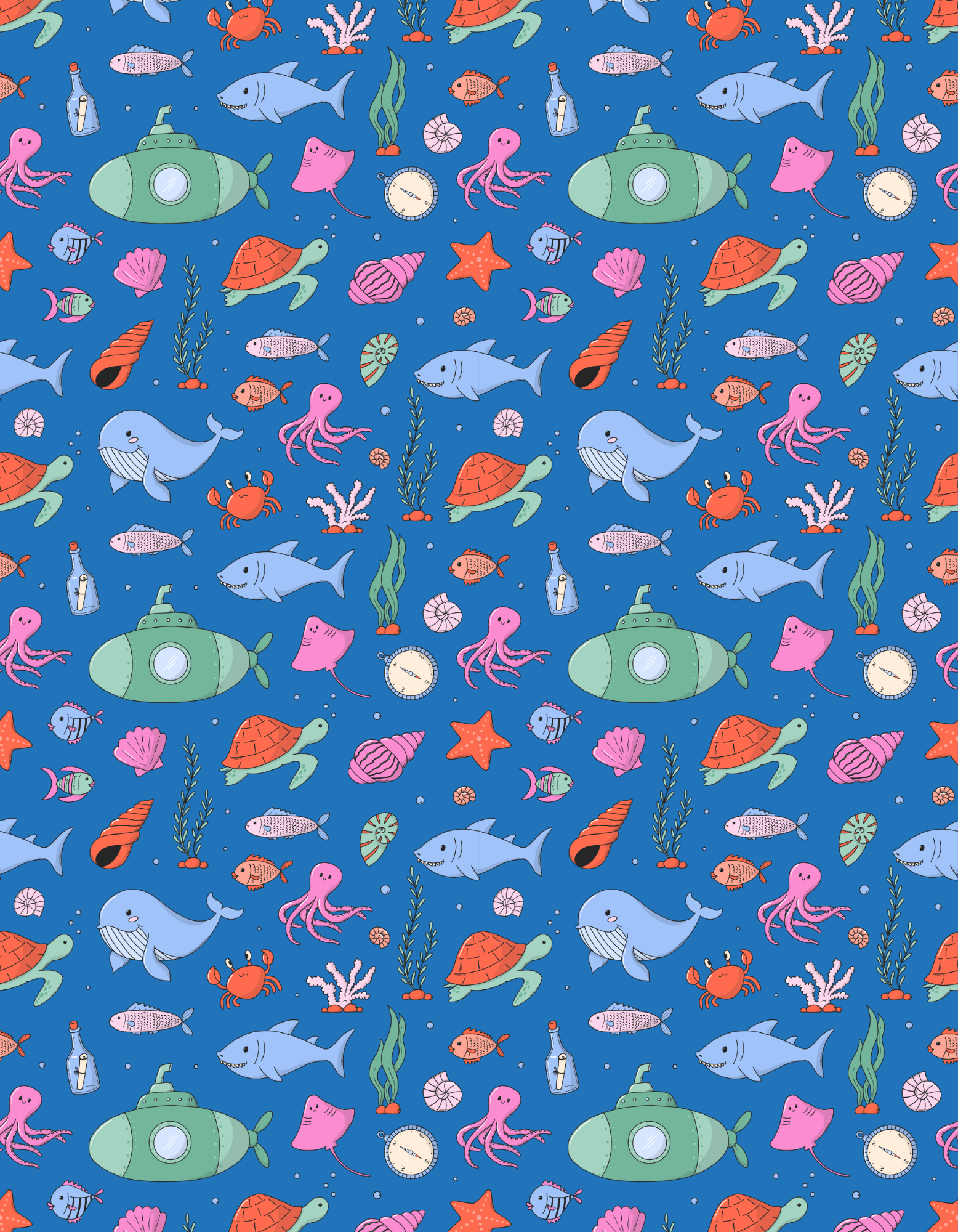 Board Short - Marine Life