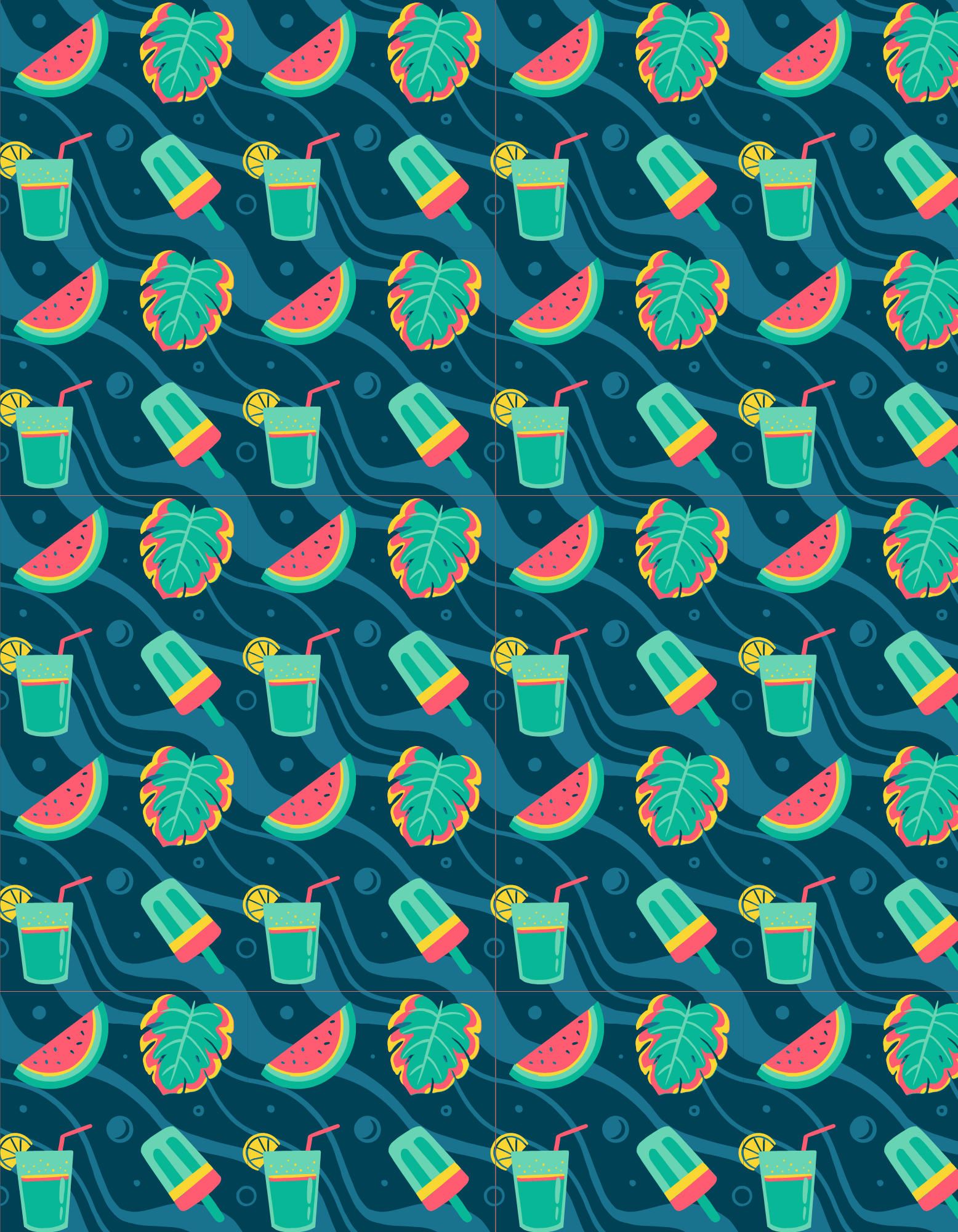 Board Short - Water Melon