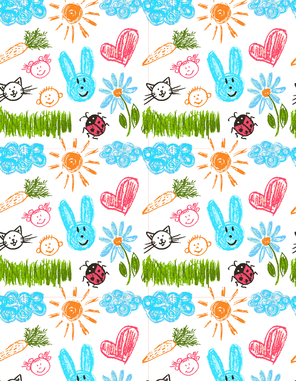 Board Short - Doodle Garden