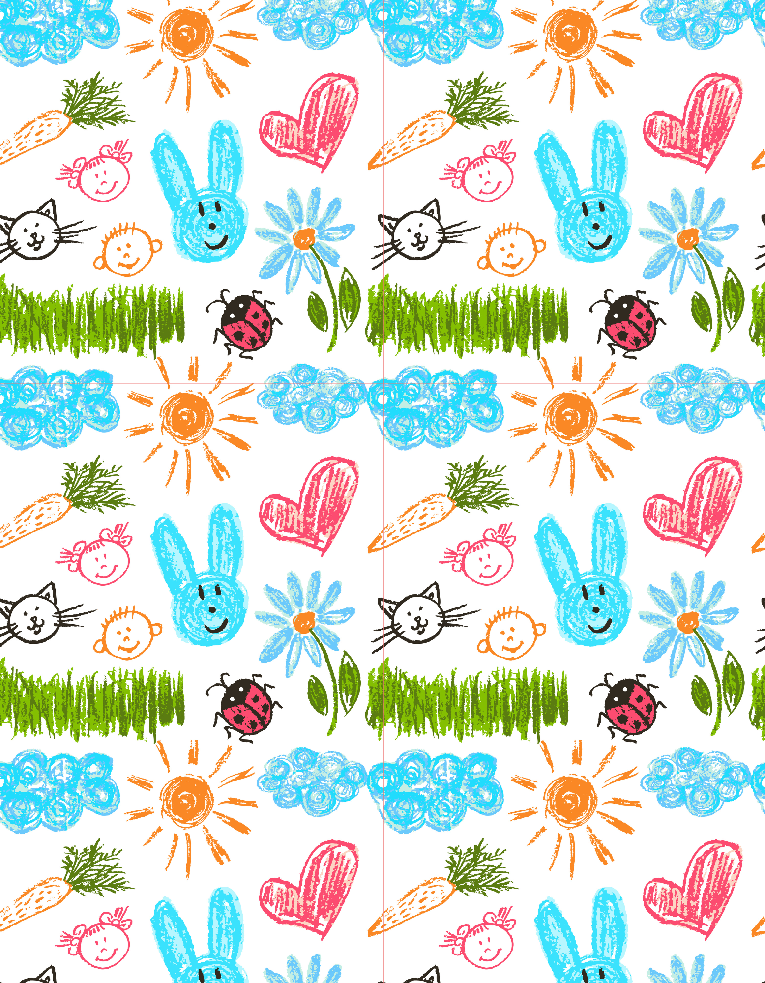Board Short - Doodle Garden