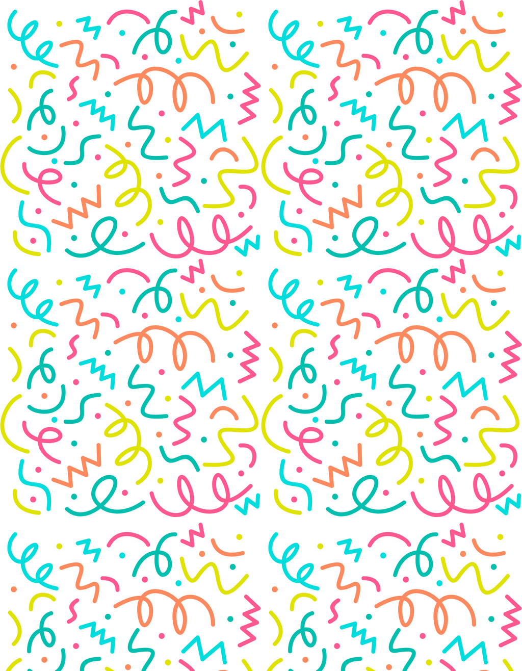 Board Short - wavy lines