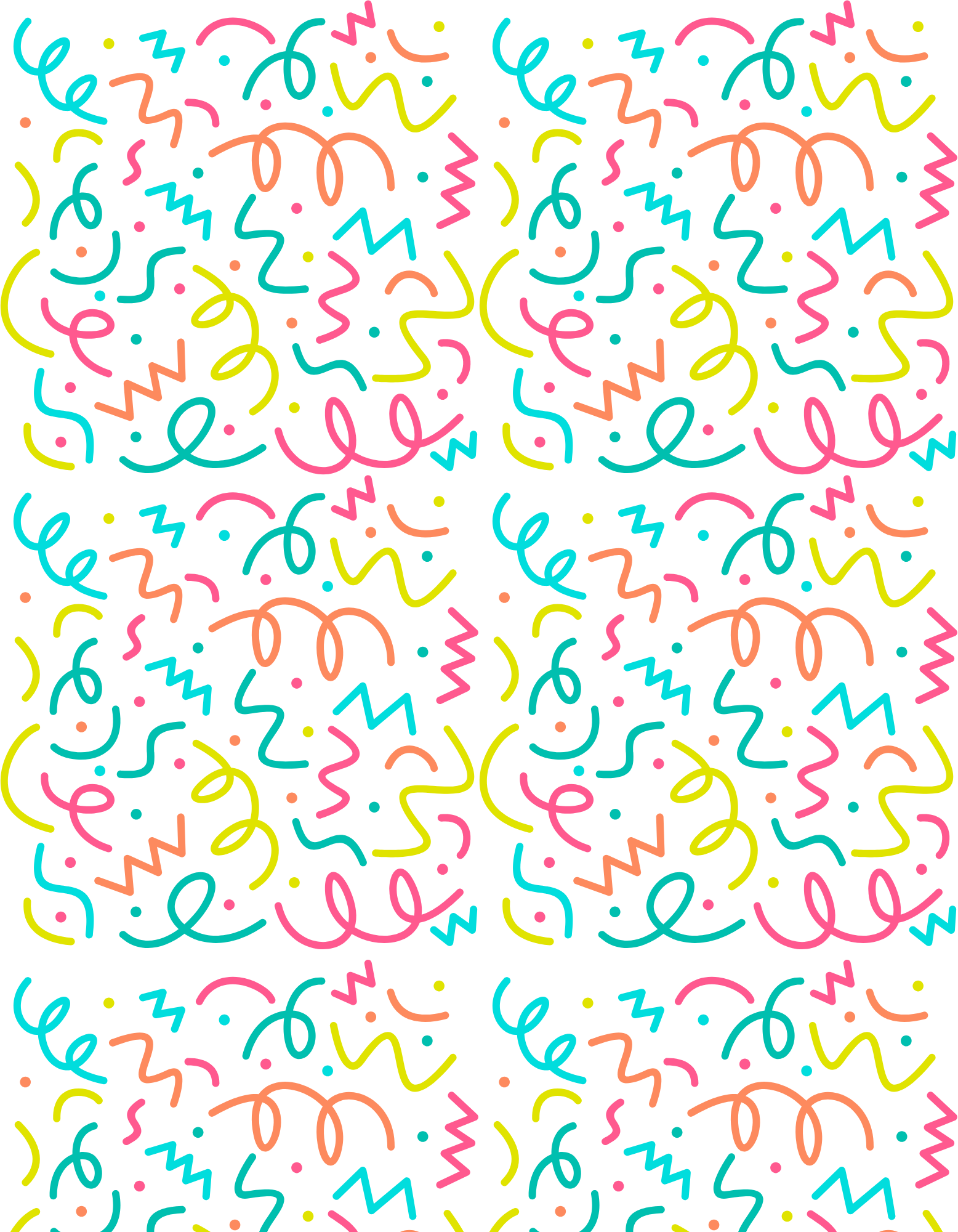 Board Short - wavy lines