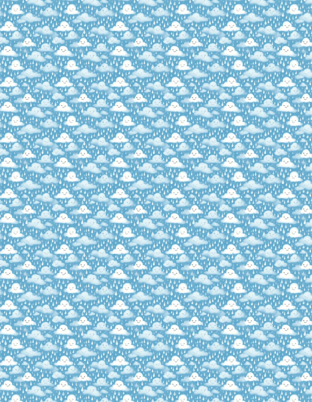 Golf Polo - Cute Cloud and Raindrop