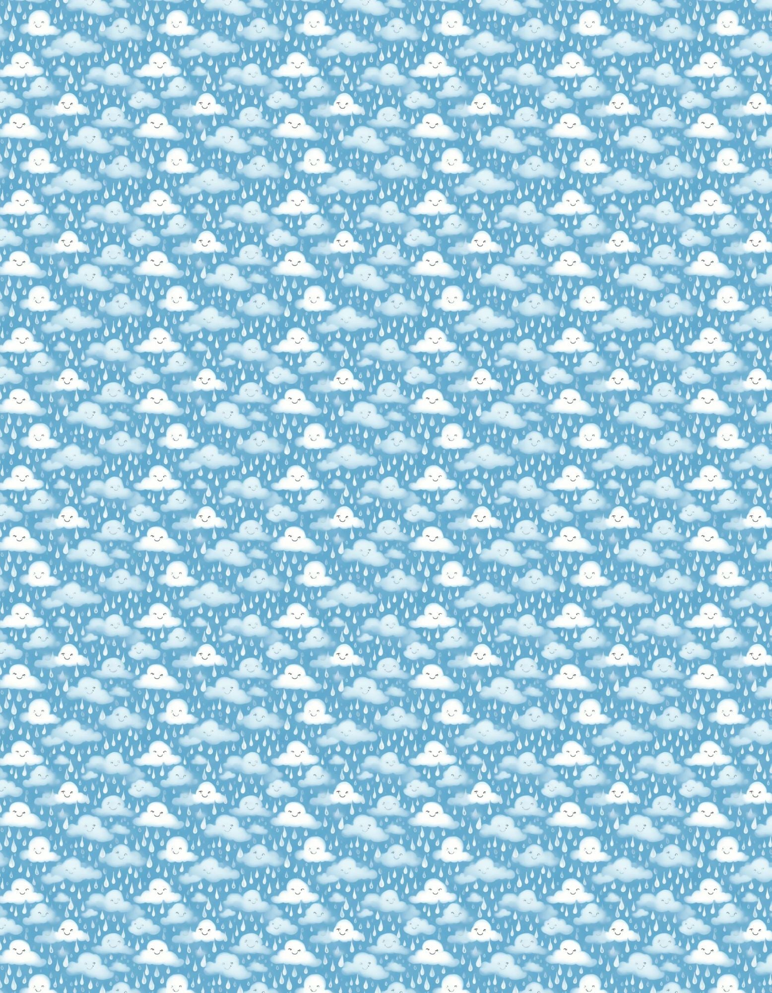 Golf Polo - Cute Cloud and Raindrop