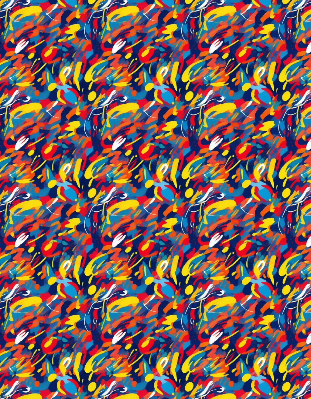 Golf Polo - Splash Pattern