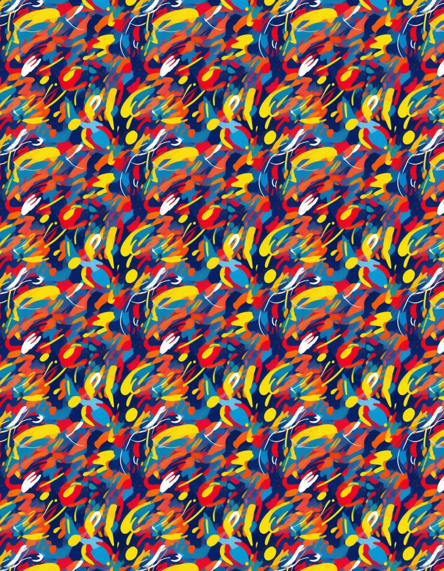 Golf Polo - Splash Pattern