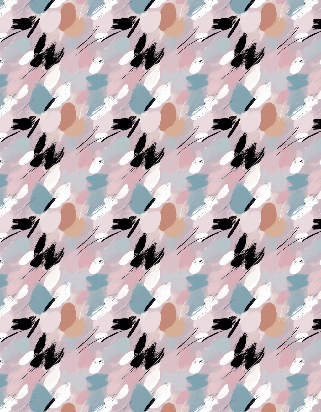 Golf Polo - Pastel Abstract Brush Pattern