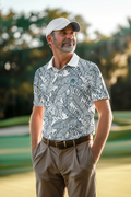 Golf Polo - Grey Foliage