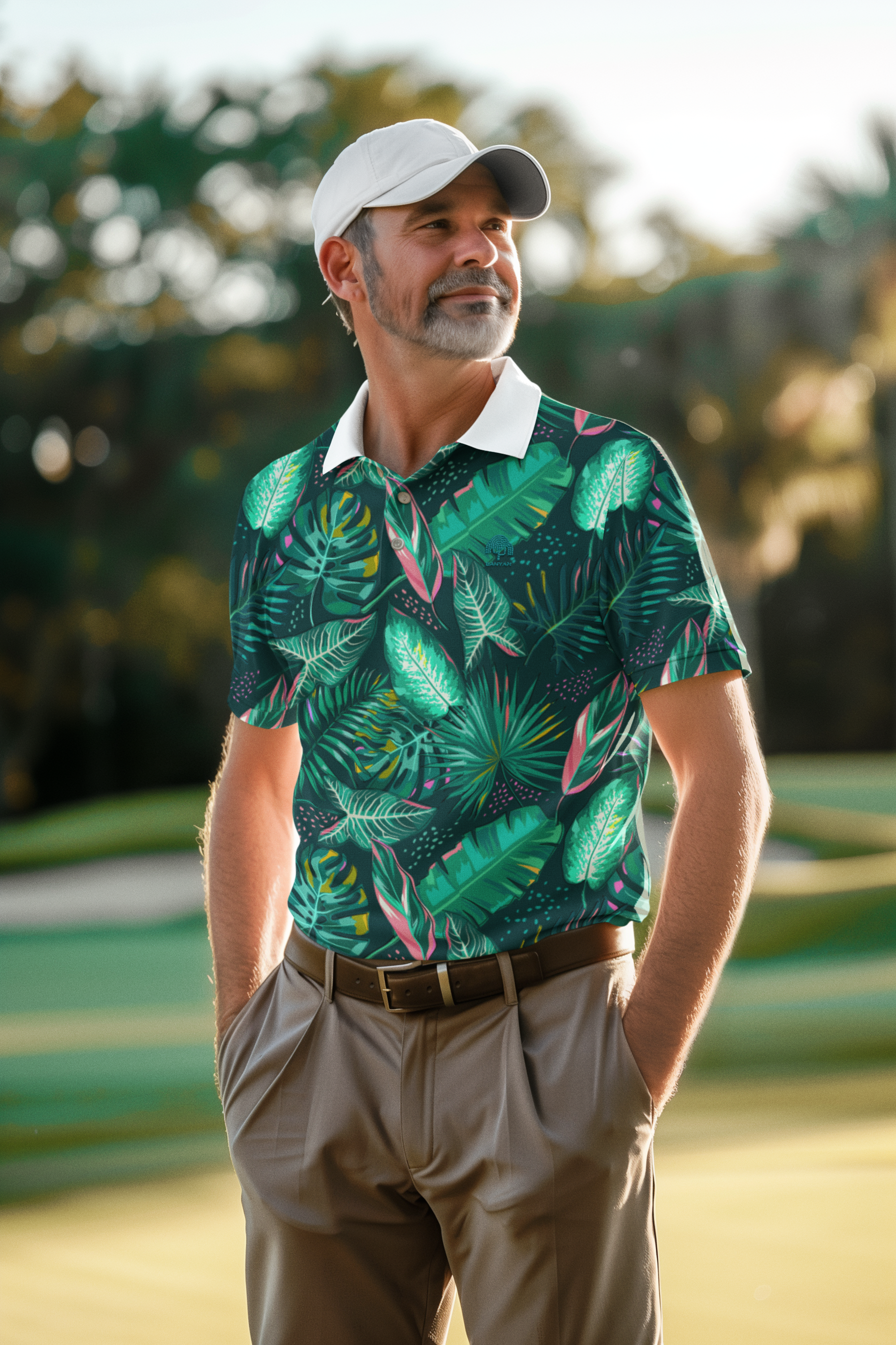 Golf Polo -  Green Leaf