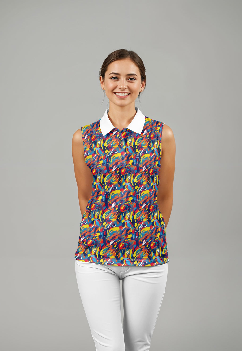 Golf Polo - Splash Pattern