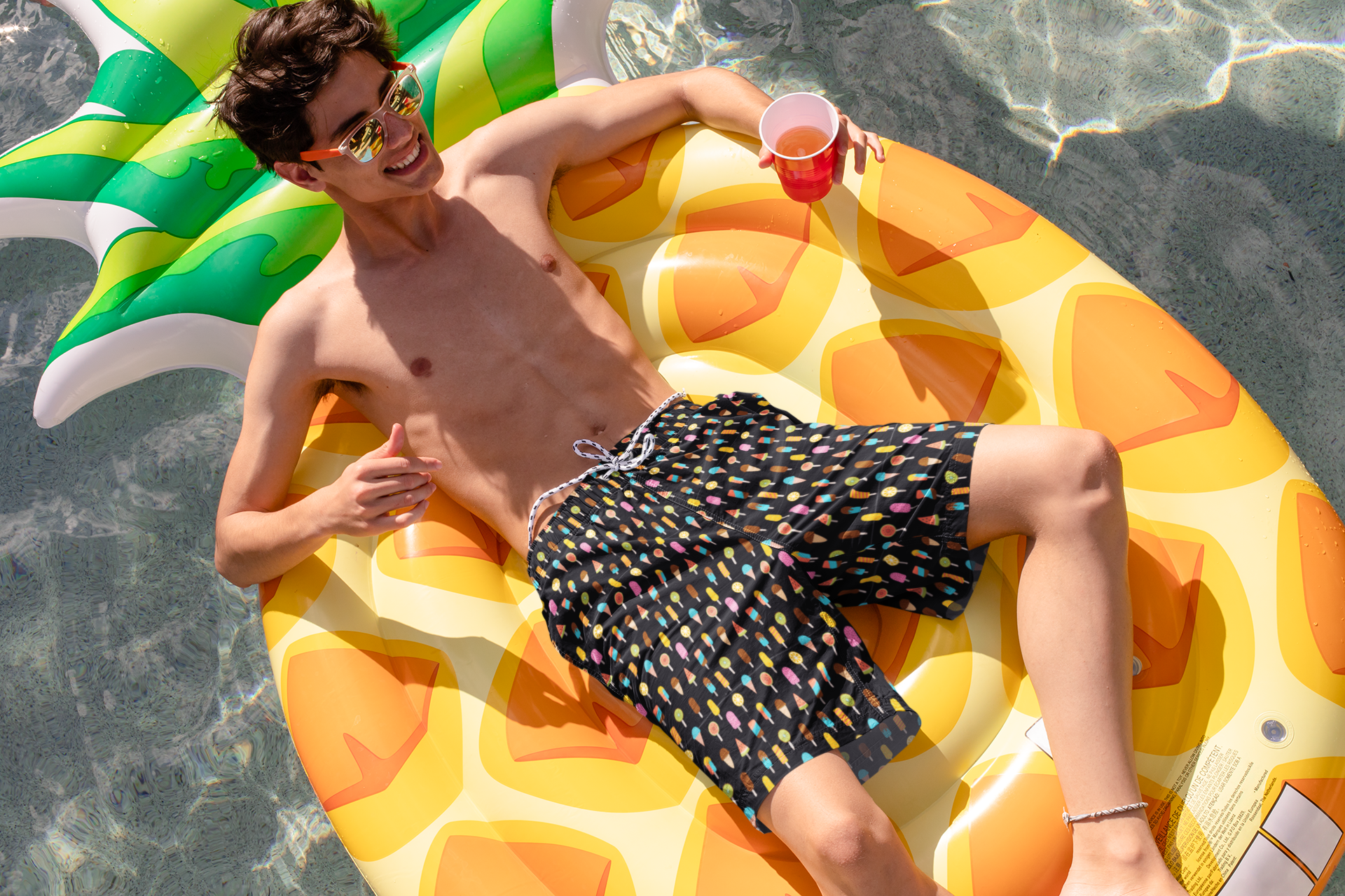 Board Short - Vibrant Ice Cream and Popsicle