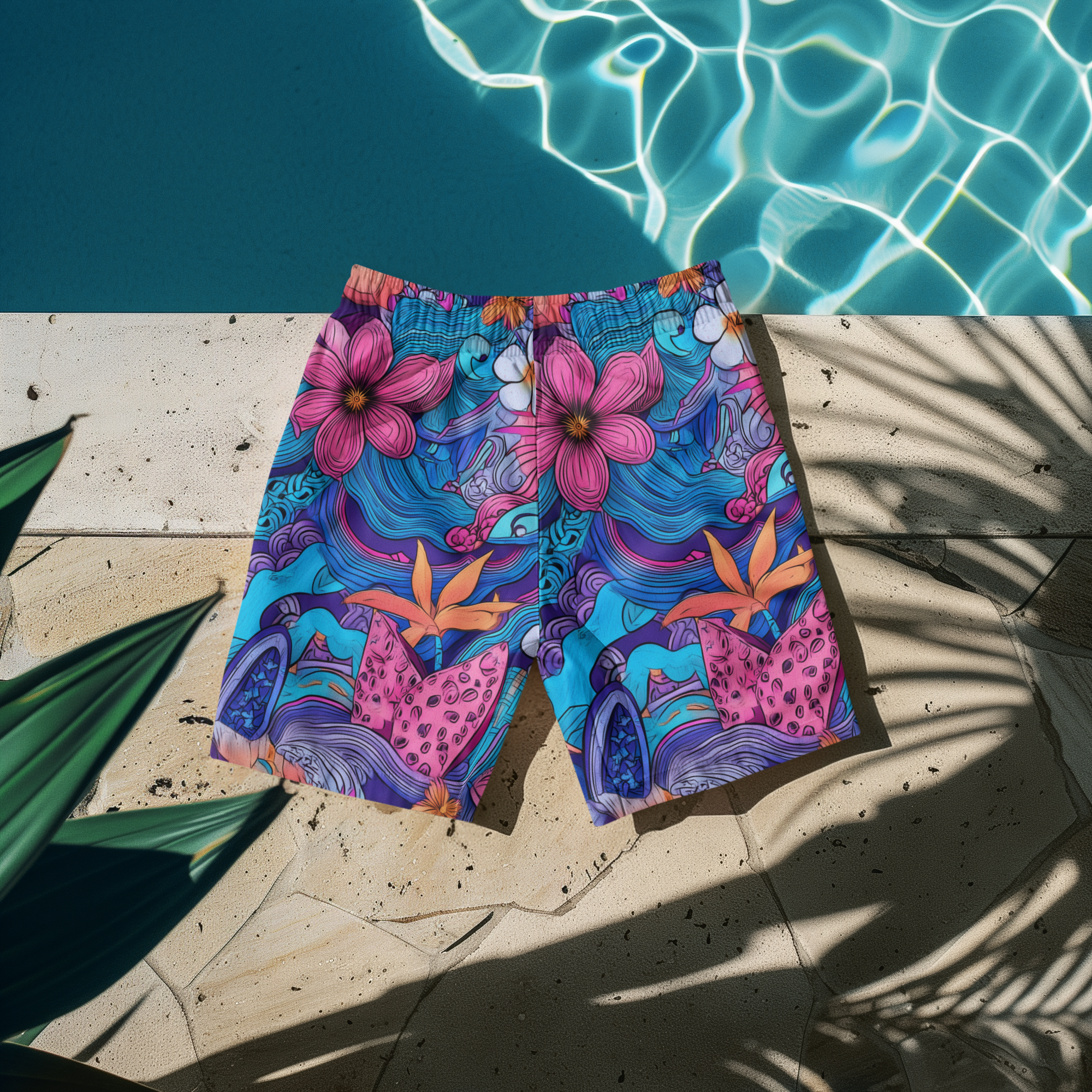 Board Short - Flowers